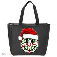 Smile Face Santa Christmas Retro Tote Bag thumb 0