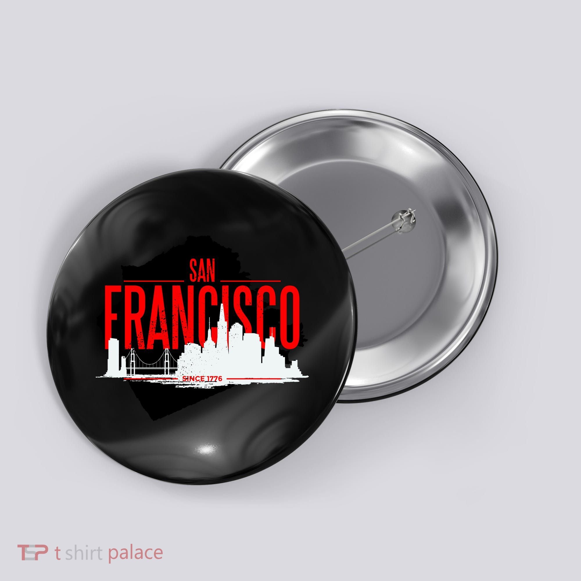 San Francisco Skyline Button