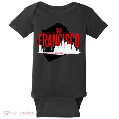 San Francisco Skyline Baby Bodysuit