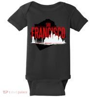 San Francisco Skyline Baby Bodysuit thumb 0