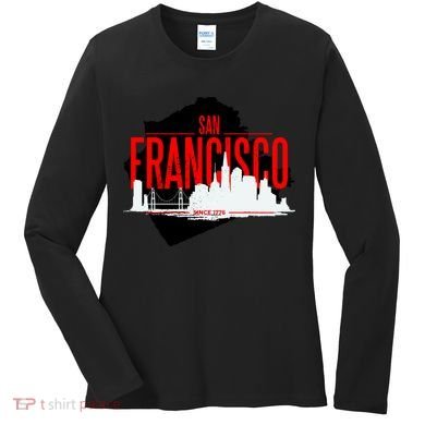 San Francisco Skyline Women's Long Sleeve Shirt