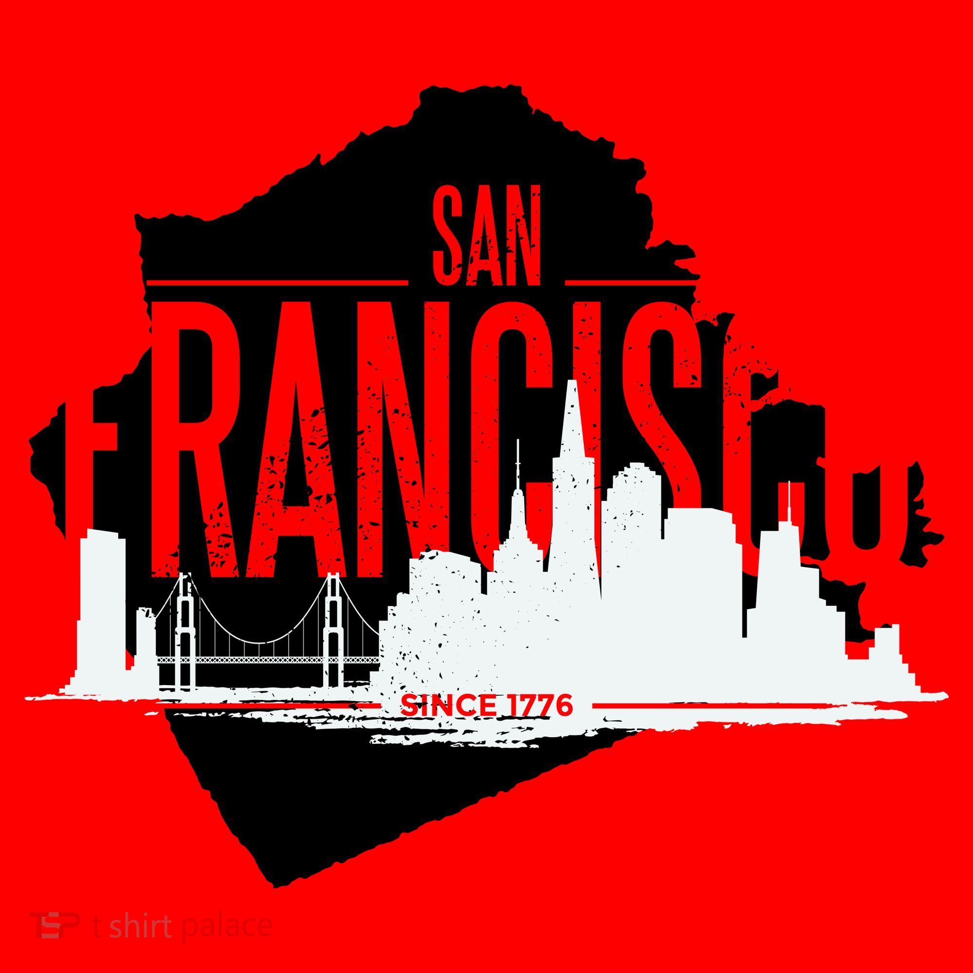 San Francisco Skyline Santa Hat