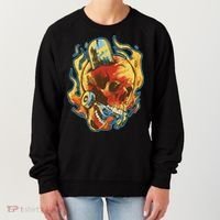 Skull Flame Skater Women's Sweatshirt thumb 0