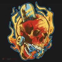 Skull Flame Skater Backpack thumb 2