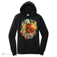 Skull Flame Skater Women's Hoodie thumb 0