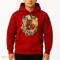Skull Flame Skater Hoodie thumb 2