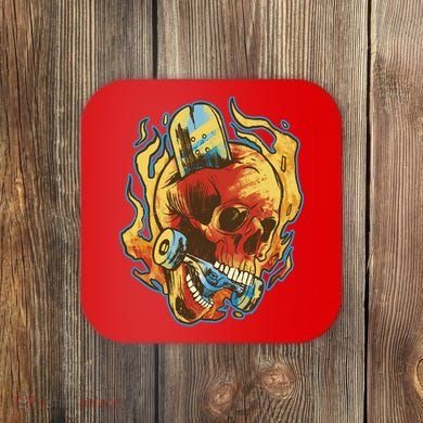 Skull Flame Skater Coaster