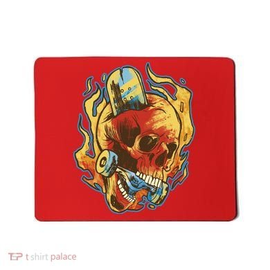 Skull Flame Skater Mousepad
