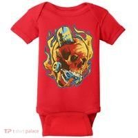 Skull Flame Skater Baby Bodysuit thumb 0