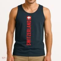 Swiss Flag Switzerland Souvenir Schweiz Gift Suisse Svizzera Tank Top thumb 3