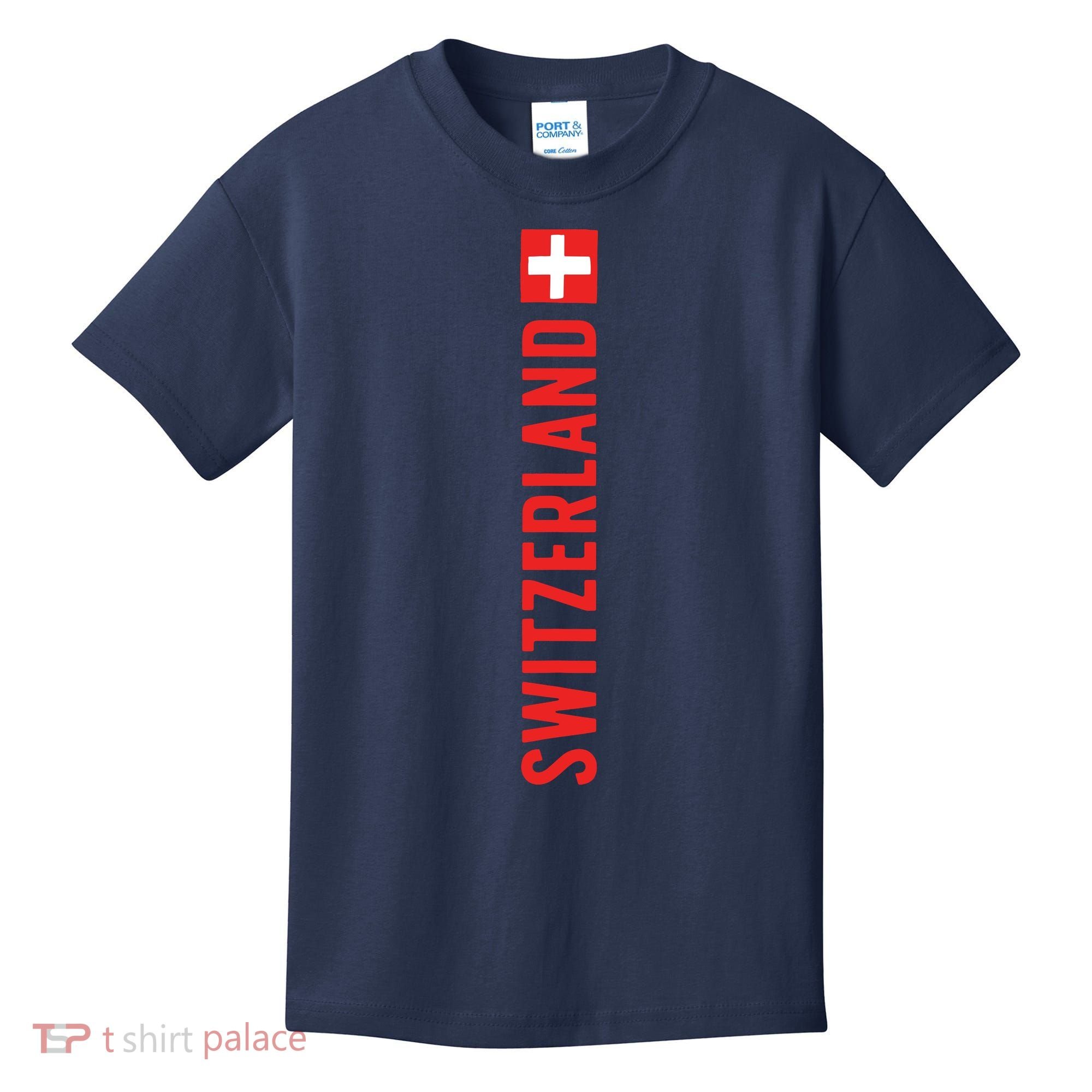 Swiss Flag Switzerland Souvenir Schweiz Gift Suisse Svizzera Kids T-Shirt