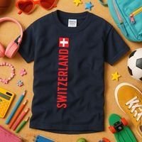 Swiss Flag Switzerland Souvenir Schweiz Gift Suisse Svizzera Kids T-Shirt thumb 3