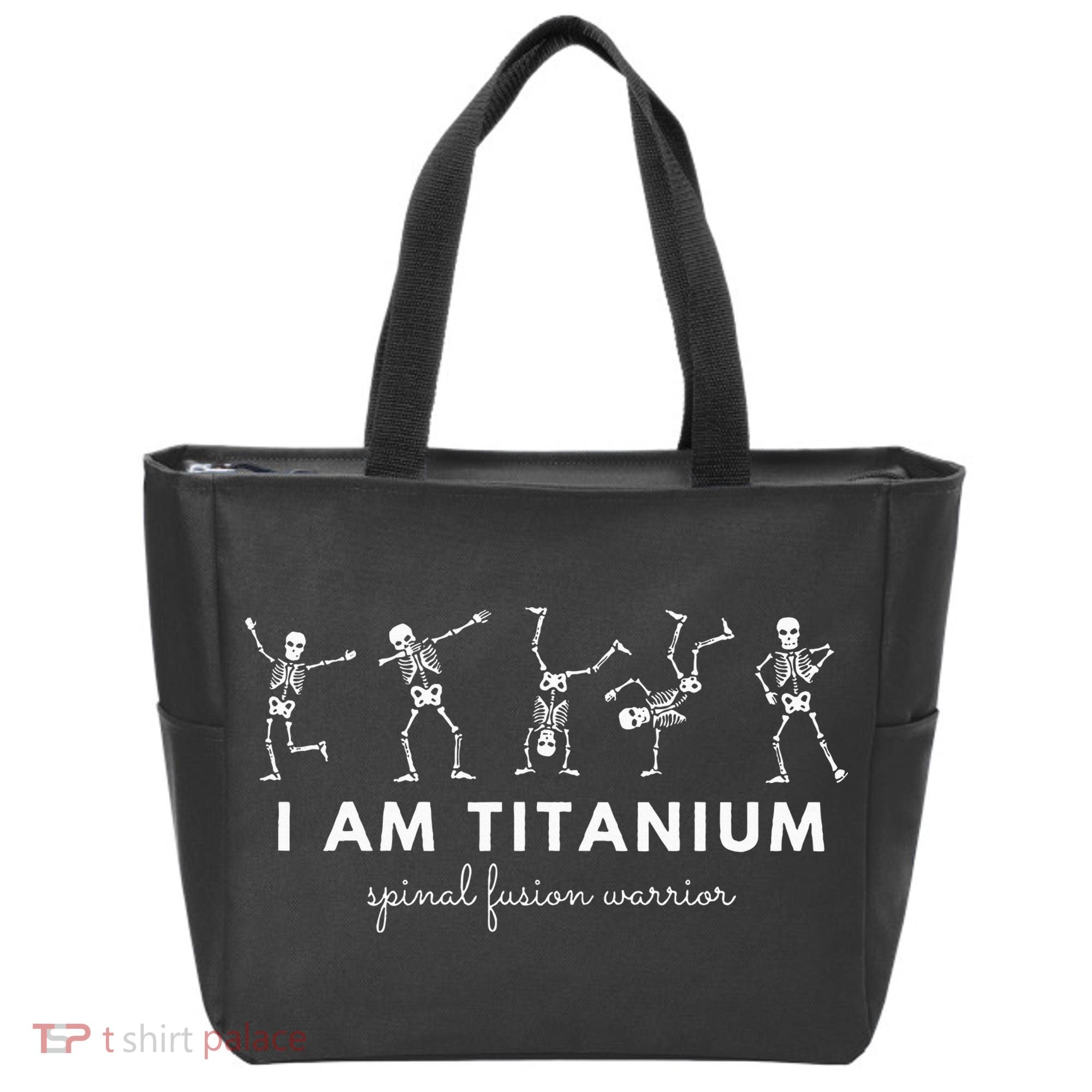 Spinal Fusion Spine Surgery Back Lumbar Recovery Survivor Tote Bag