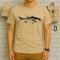 Striper Fishing Striped Bass Lucky Fishing T-Shirt thumb 6