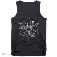 Sicilia Flag Sicily Palermo Italy Tank Top thumb 0