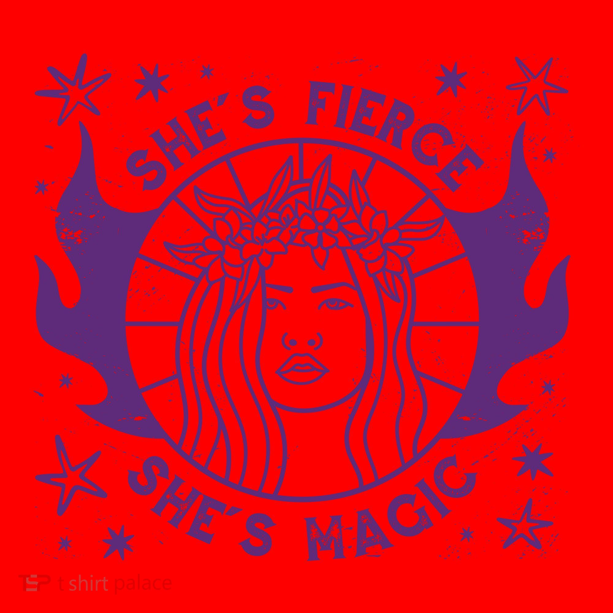 She's Fierce She's Magic Santa Hat
