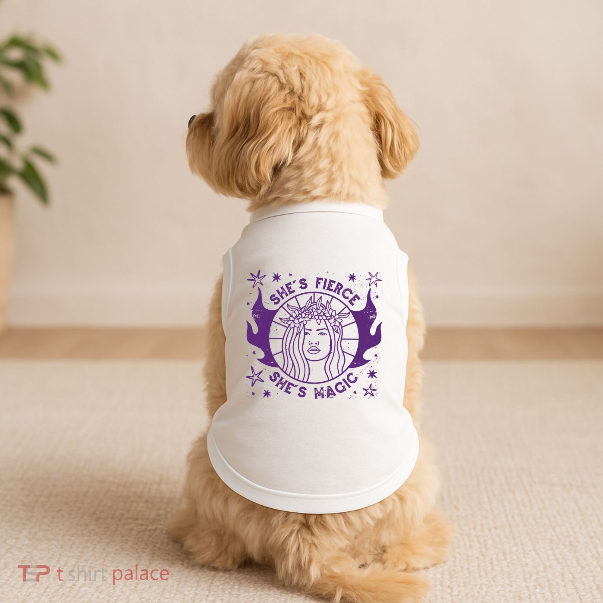 She's Fierce She's Magic Doggie Tank