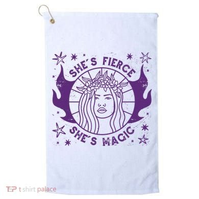 She's Fierce She's Magic Golf Towel