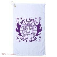 She's Fierce She's Magic Golf Towel thumb 0