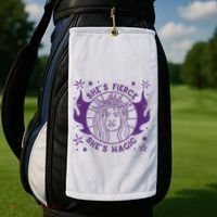 She's Fierce She's Magic Golf Towel thumb 2