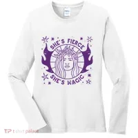 She's Fierce She's Magic Women's Long Sleeve Shirt thumb 0