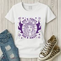 She's Fierce She's Magic Women's T-Shirt thumb 3