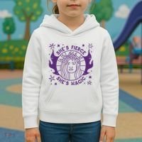 She's Fierce She's Magic Kids Hoodie thumb 3