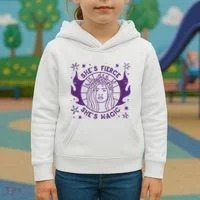 She's Fierce She's Magic Kids Hoodie thumb 3