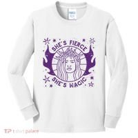 She's Fierce She's Magic Kids Long Sleeve Shirt thumb 0