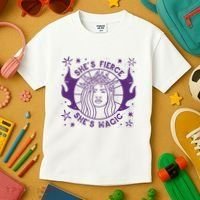 She's Fierce She's Magic Kids T-Shirt thumb 3