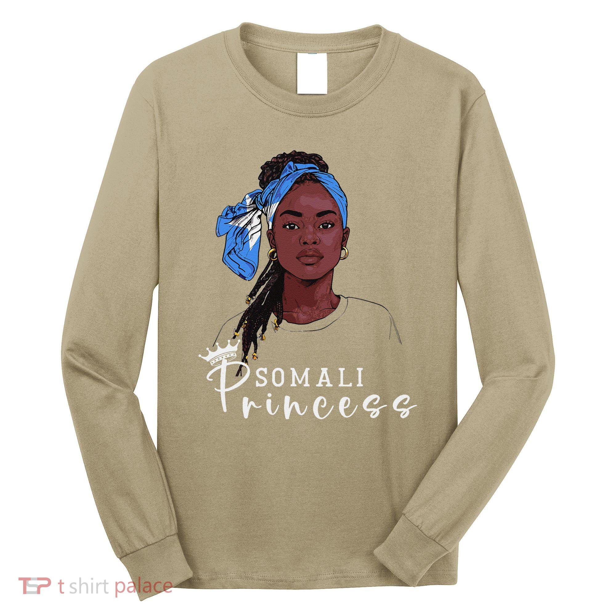 Somalian Flag Souvenirs Princess Products For Women Somalia Long Sleeve Shirt