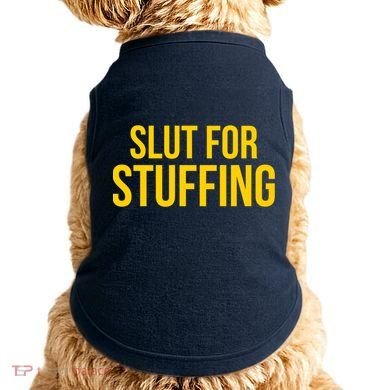 Slut For Stuffing Funny Thanksgiving Doggie Tank