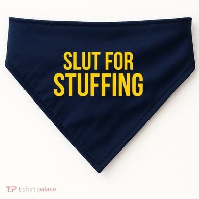 Slut For Stuffing Funny Thanksgiving USA-Made Doggie Bandana