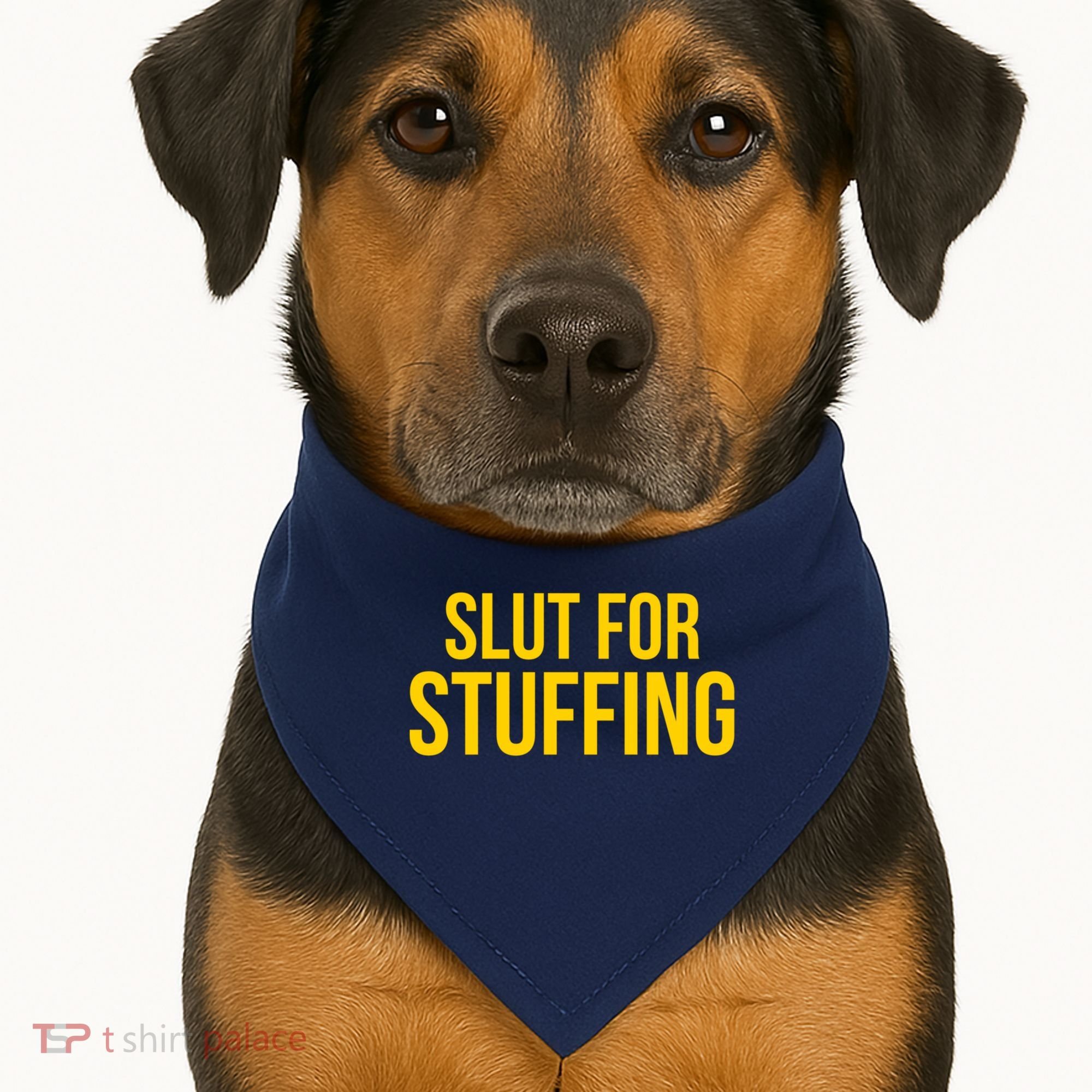 Slut For Stuffing Funny Thanksgiving USA-Made Doggie Bandana