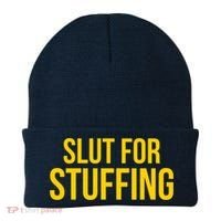 Slut For Stuffing Funny Thanksgiving Beanie thumb 0