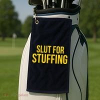 Slut For Stuffing Funny Thanksgiving Golf Towel thumb 2