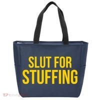 Slut For Stuffing Funny Thanksgiving Tote Bag thumb 0