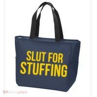Slut For Stuffing Funny Thanksgiving Tote Bag thumb 3