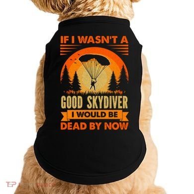 Skydiver Funny Skydiving Gift Doggie Tank