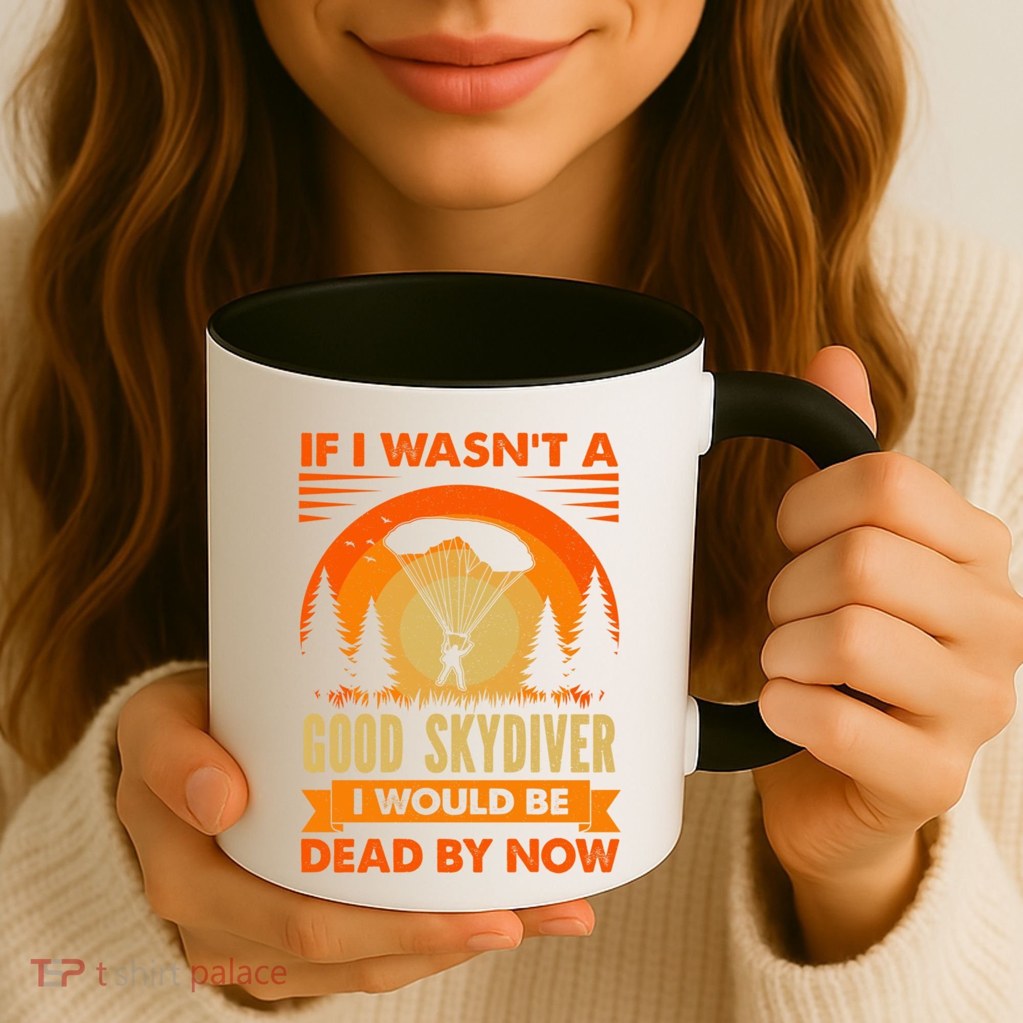 Skydiver Funny Skydiving Gift Coffee Mug