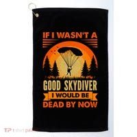 Skydiver Funny Skydiving Gift Golf Towel thumb 0