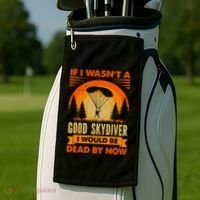 Skydiver Funny Skydiving Gift Golf Towel thumb 2
