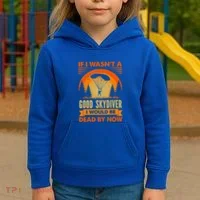 Skydiver Funny Skydiving Gift Kids Hoodie thumb 3