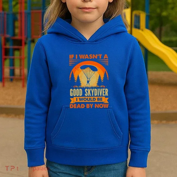 Skydiver Funny Skydiving Gift Kids Hoodie