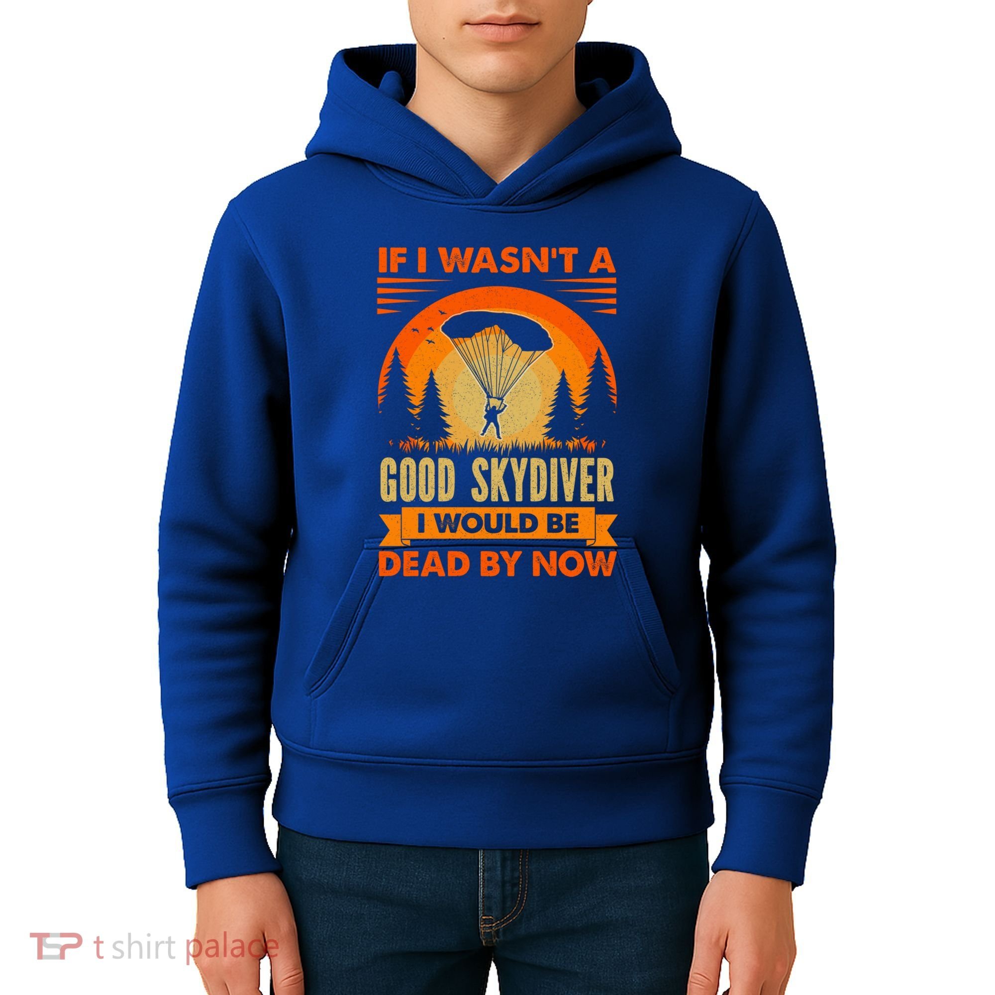 Skydiver Funny Skydiving Gift Kids Hoodie