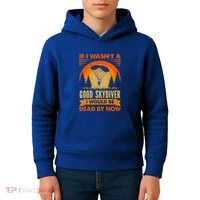 Skydiver Funny Skydiving Gift Kids Hoodie thumb 4