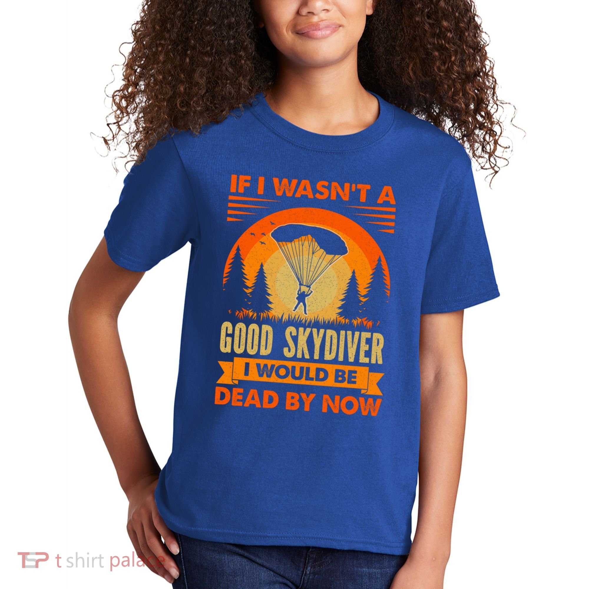 Skydiver Funny Skydiving Gift Kids T-Shirt