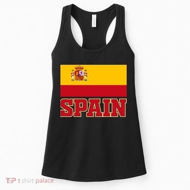 Spain Flag Spanish Soccer Fans Women's Tank Top