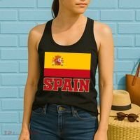 Spain Flag Spanish Soccer Fans Women's Tank Top thumb 2