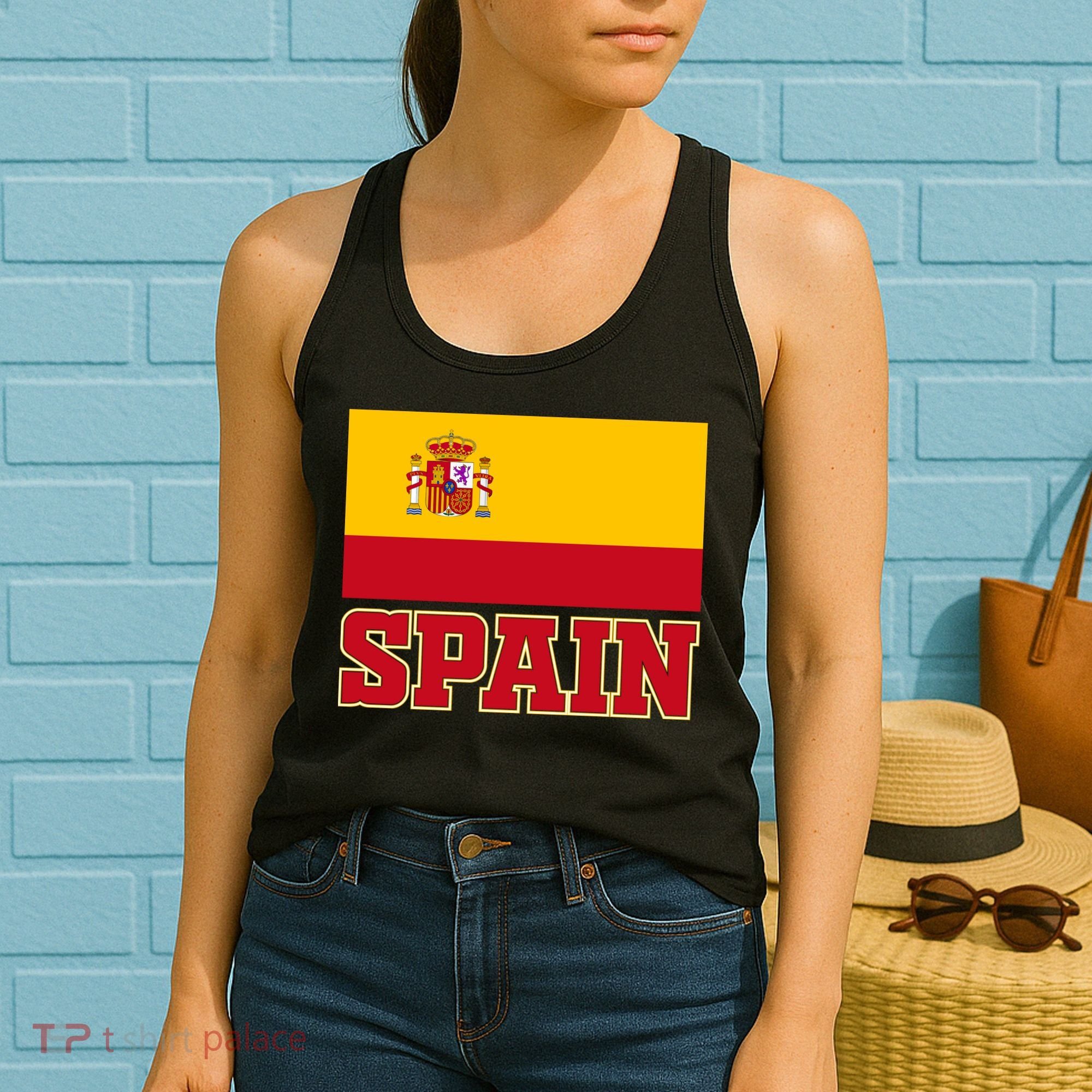 Spain Flag Spanish Soccer Fans Women's Tank Top